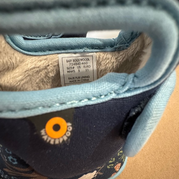 Baby Bogs insulated waterproof boots in Woodland Friends, toddler size 5 - Picture 6 of 6